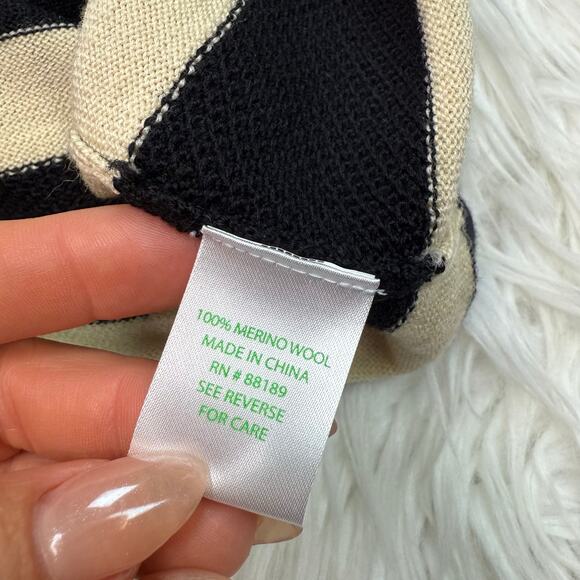 Lilly Pulitzer Connie Merino Wool Sweater Dress Black Size M Long Sleeve Classic - Picture 8 of 16